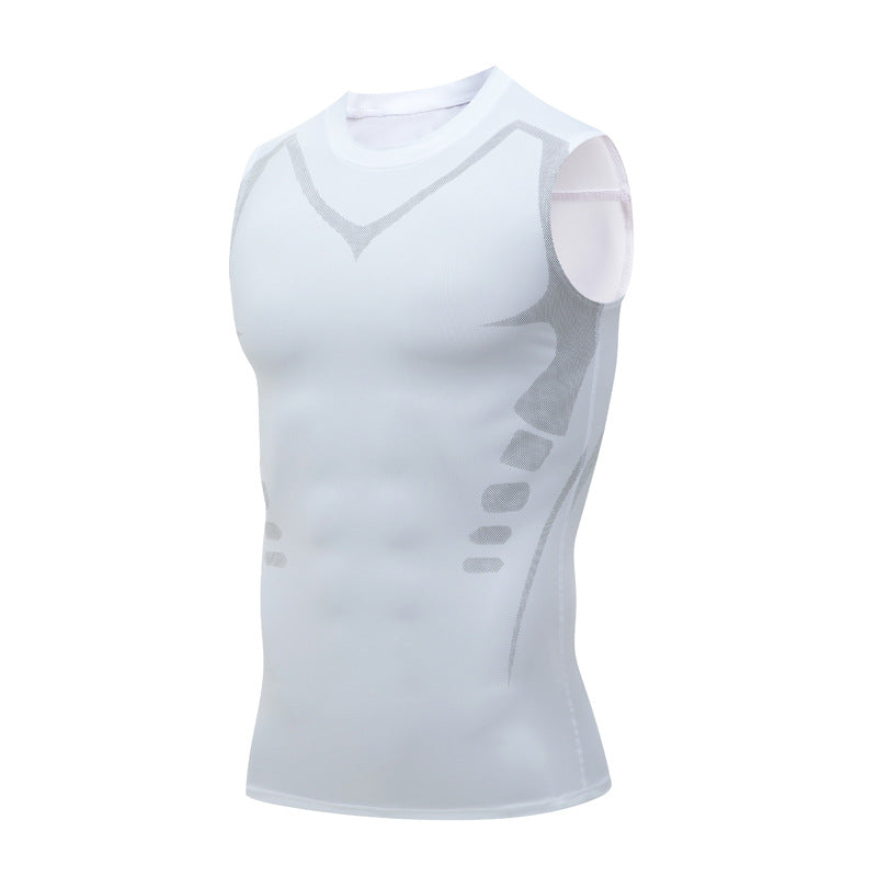 Coremontโข โ Ionic Ice-Silk Compression Body Shaping Vest for Men + 50% OFF