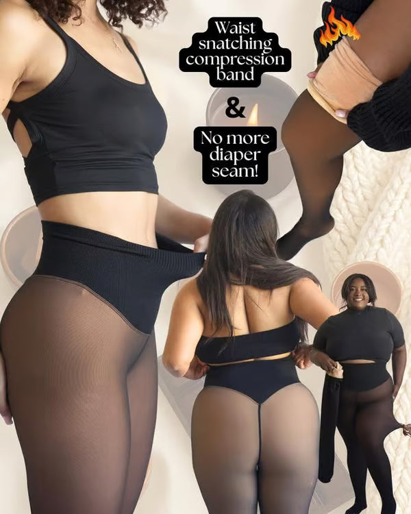 The AuraMagic Fleece Leggings - Snatch Your Waist & Stay Warm + 50% OFF