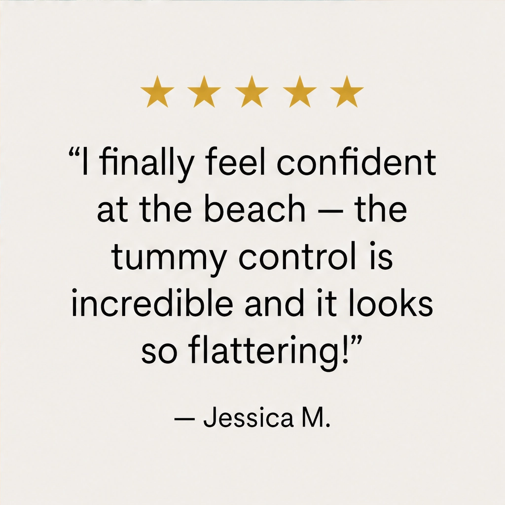 Marรฉsseโข โ Tummy-Control Tie-Knot Skirted Swimsuit with Built-in Bra + 50% OFF