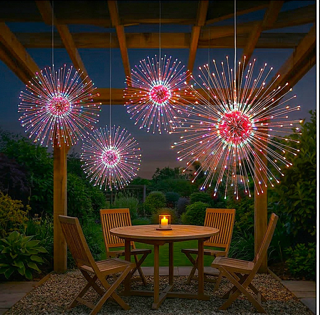 Duskaraโข โ Solar Firework Hanging Lights, IP65 Waterproof, 8 Modes, Remote Control +50% OFF