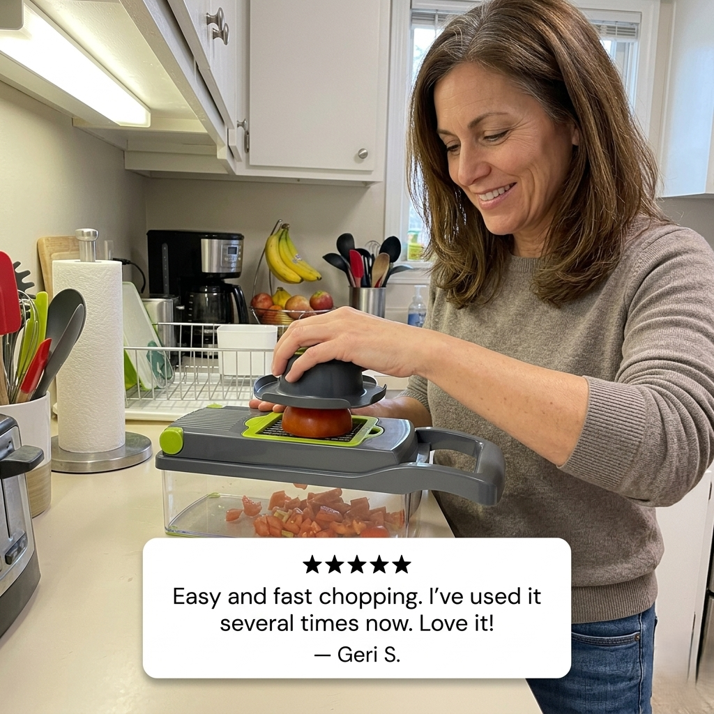 Honeโข โ 7-in-1 Multi-Blade Vegetable Chopper & Slicer + 50% OFF