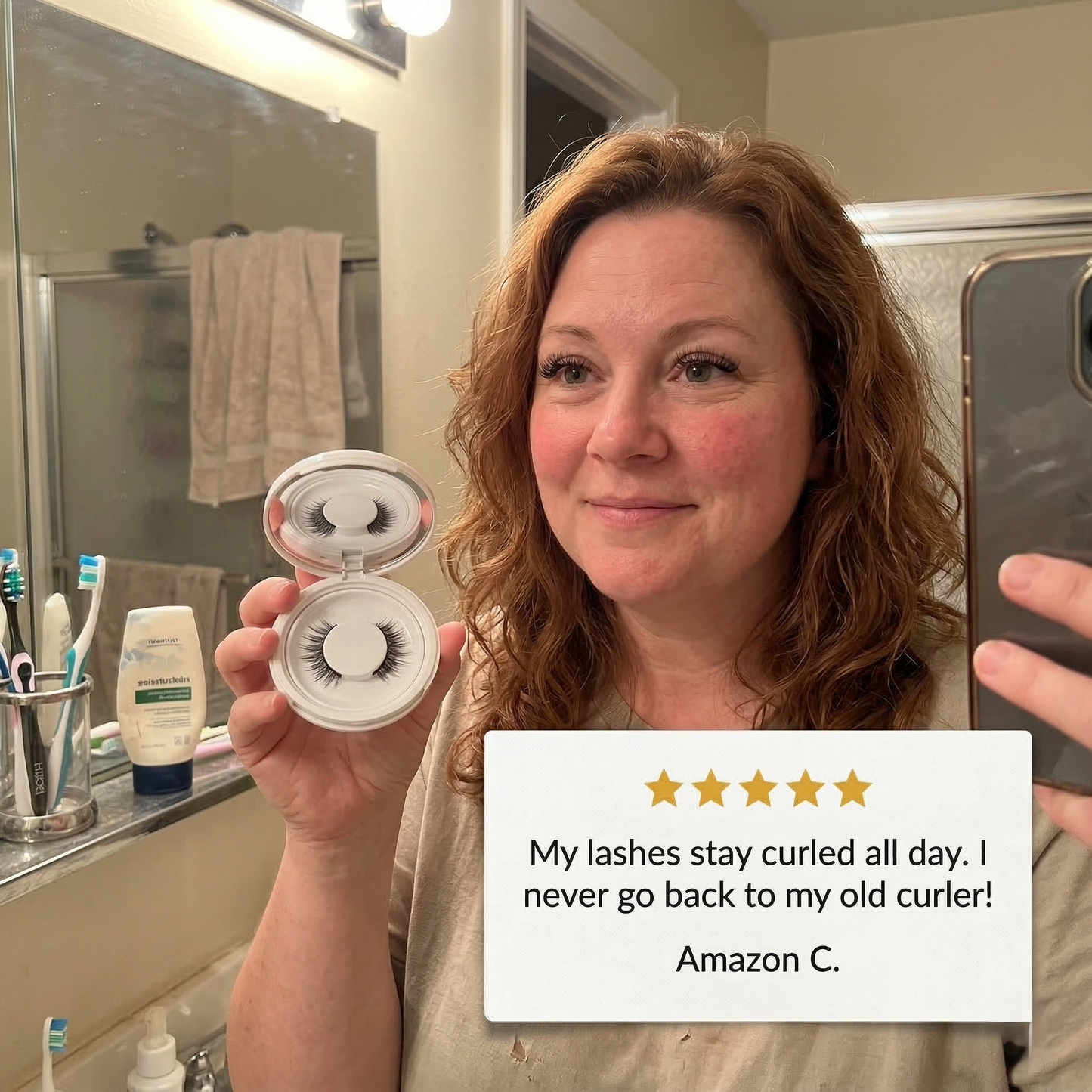 Lashveilโข โ Gentle Heated Eyelash Curler for Long-Lasting Natural Lift +50% OFF