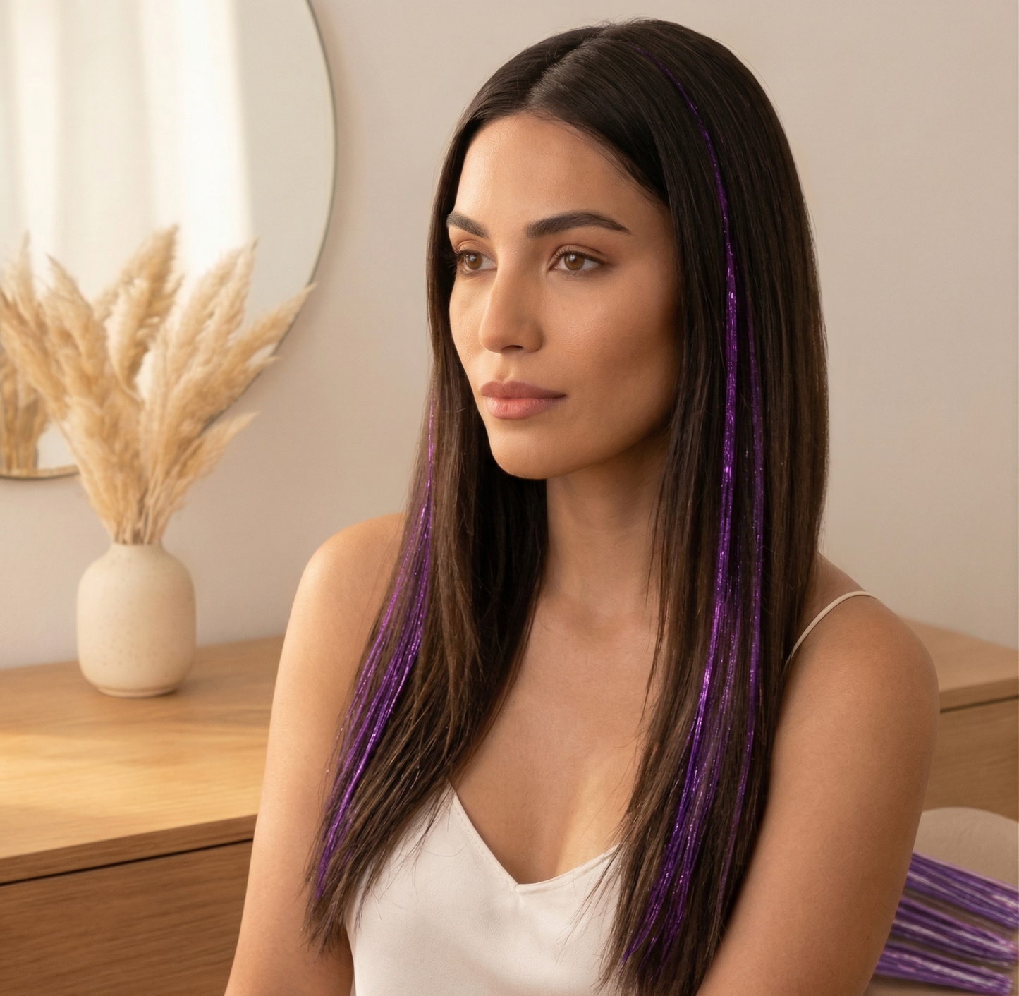 Lumetteโข โ Instant Clip-In Hair Tinsel | No Knots, No Salon, Pure Sparkle + 50% OFF
