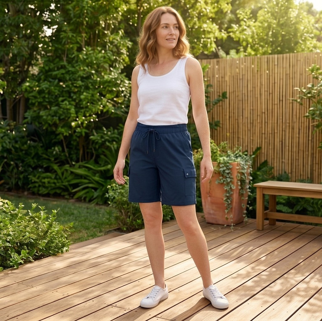 Traileaseโข โ UPF 50+ Quick-Dry Women's Cargo Shorts with Multi-Pocket + 50% OFF