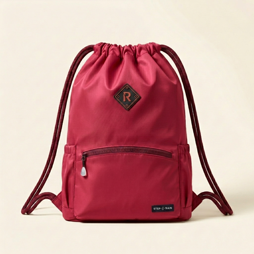 Stowaโข โ Waterproof Drawstring Sport Backpack with Zippered Pockets & Adjustable Straps + 50% OFF
