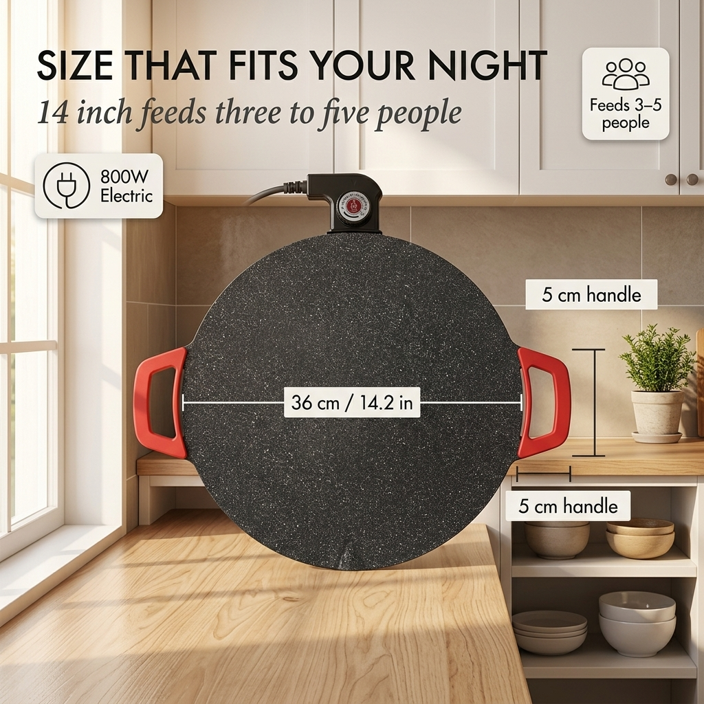 Searstoneโข โ Smokeless Indoor Electric Griddle | Non-Stick Stone Coating | 14" & 16" | Korean BBQ, Pancakes, Steaks + 50% OFF