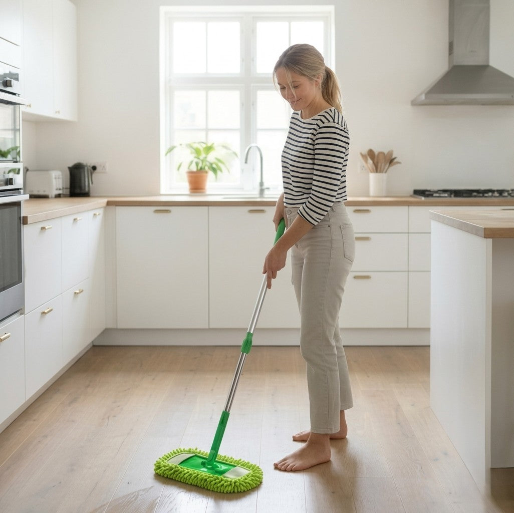 Gripwellโข โ Reusable Chenille Microfiber Mop Pads for Swiffer Sweeper + Buy 2 Get 2 FREE
