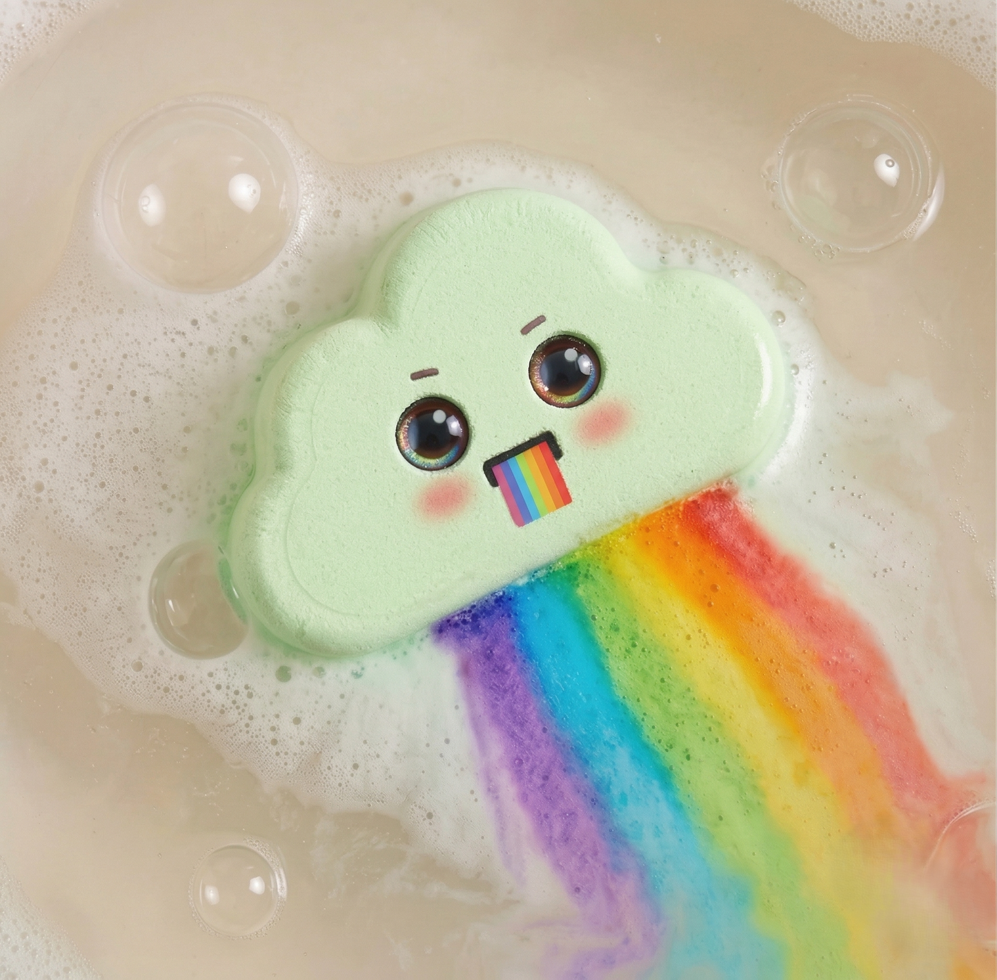 Sudsparkโข โ Rainbow Cloud Bath Bombs for Kids, Moisturizing & Skin-Safe+50% OFF