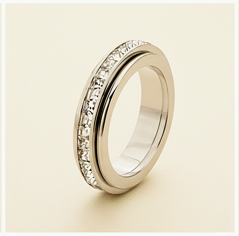 Revelleโข โ Sparkling Dual-Spin Anxiety Relief Ring, Waterproof & Fade-Free + Buy 1 Take 1 FREE