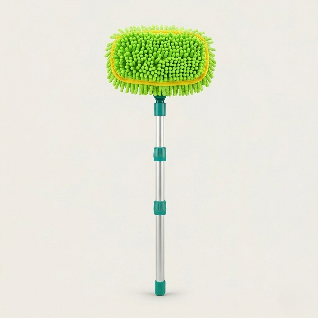 Gleamfordโข โ Telescopic Long Handle Car Wash Mop with Soft Chenille Head + 50%b OFF