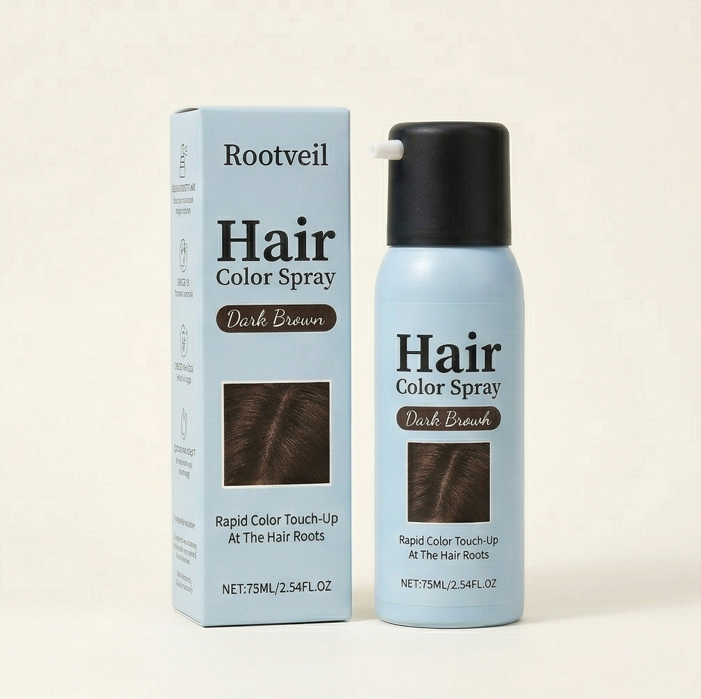 Rootveilโข โ Plant-Based Instant Root Touch-Up Color Spray + 50% OFF