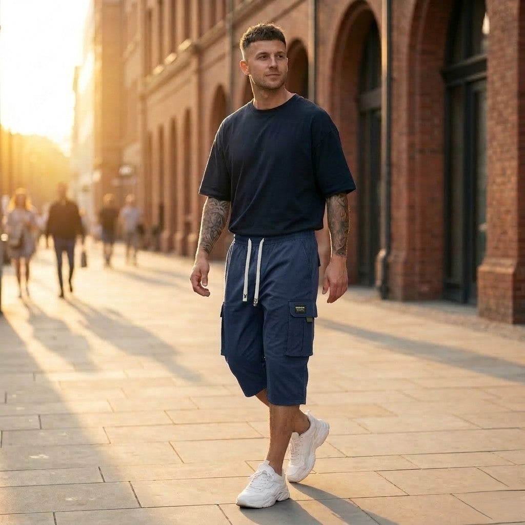 Driftwellโข โ Breathable Cargo Capri Pants with Drawstring Waist + 50% OFF