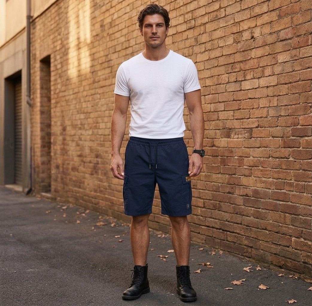 Draftwellโข โ Reinforced Multi-Pocket Men's Cargo Shorts + 50% OFF