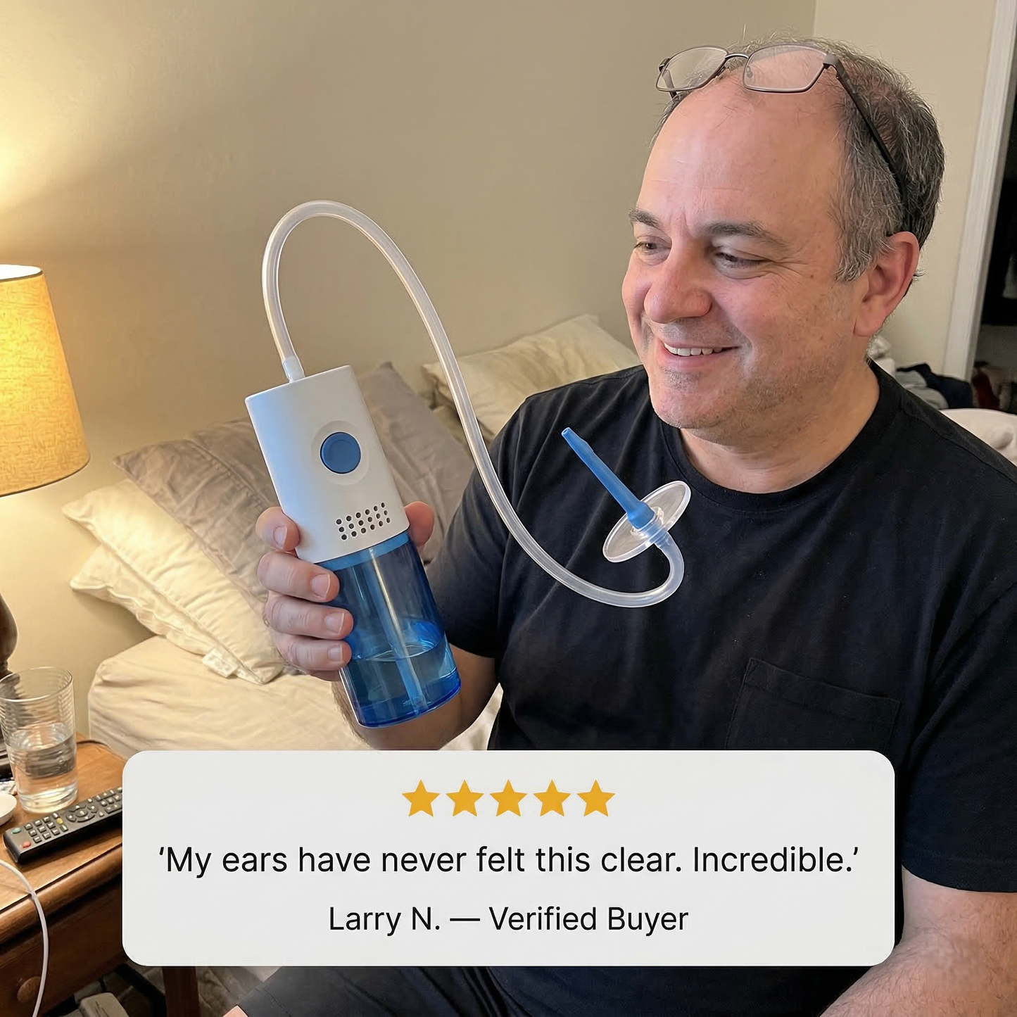 Auravelโข โ Safe Water Irrigation Ear Wax Removal Kit with Replaceable Nozzles + 50% OFF