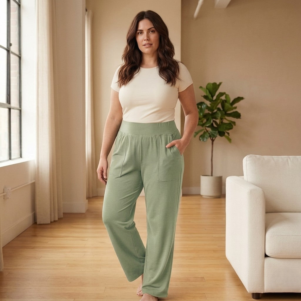 Sofavenโข โ Elastic Waist Loose Fit Pocket Pants for Women + 50% OFF