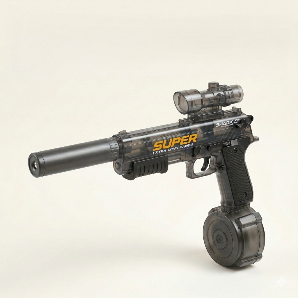 Delugeโข โ Electric Auto-Fire Water Gun with USB Charging, 26-32 ft Range & Dual Tanks +50% OFF