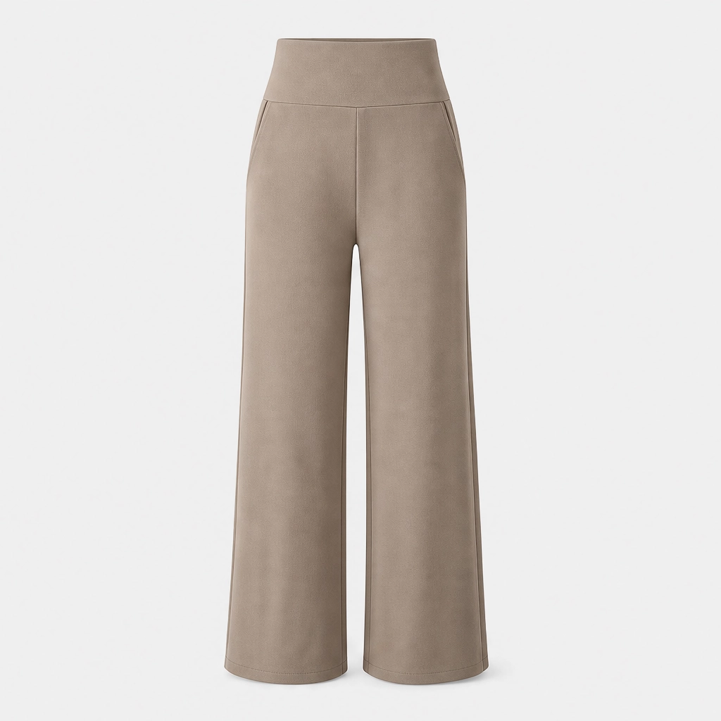 Saunterโข โ High-Rise Wide-Leg Butter-Soft Lounge Trousers + 50% OFF