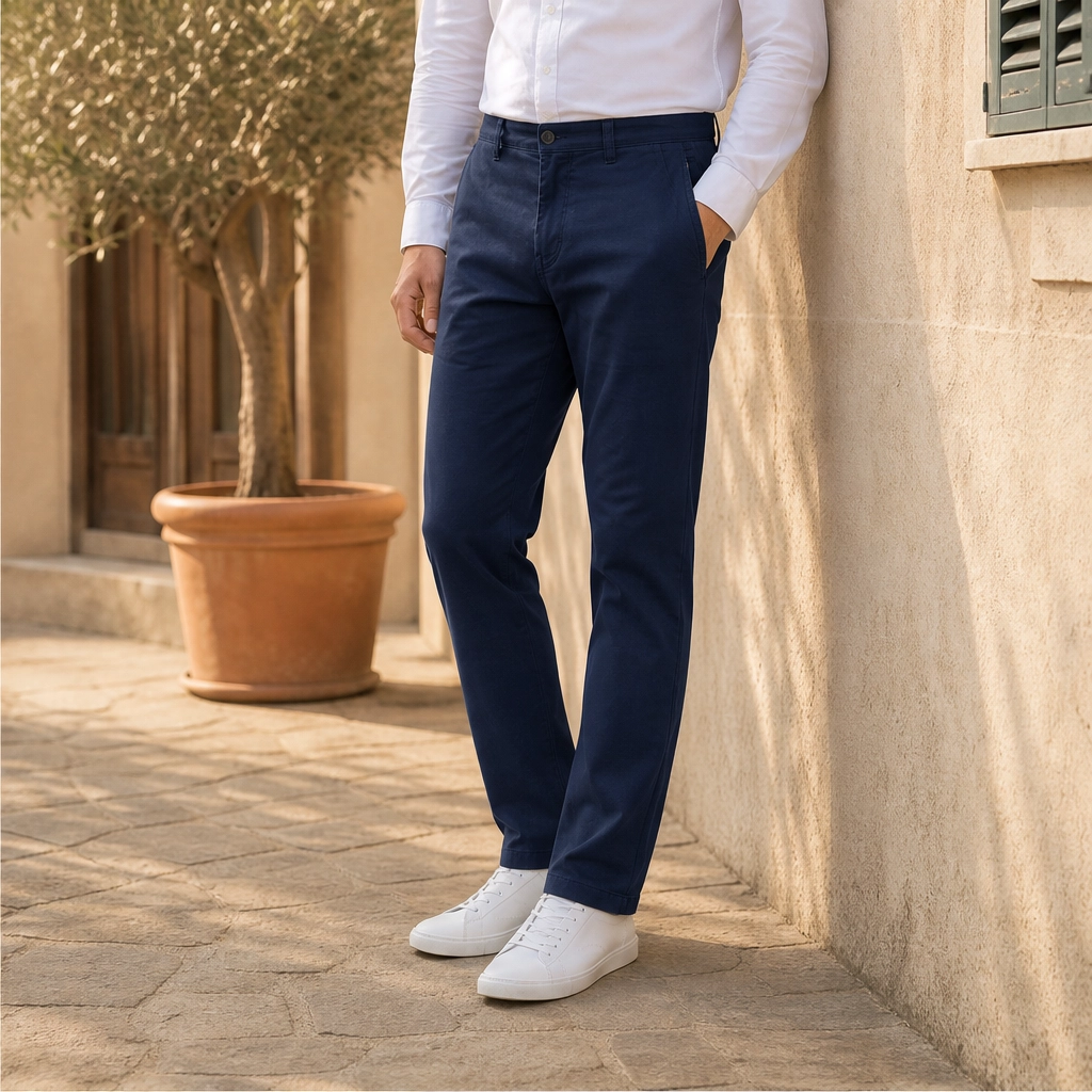 Stridefordโข โ 4-Way Stretch Expandable-Waist Straight-Leg Pants + 50% OFF