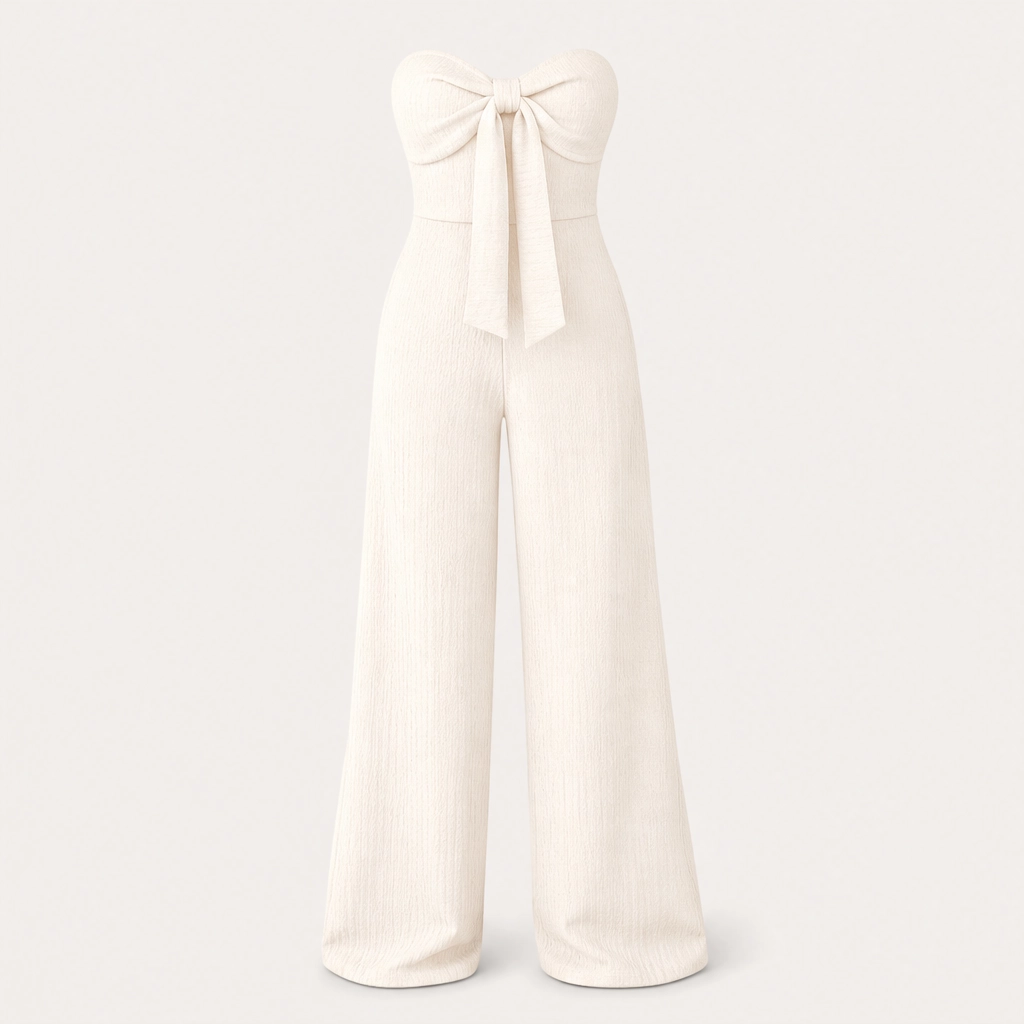 Rivelaโข โ High-Waisted Bustier Wide-Leg Strapless Jumpsuit + 50% OFF