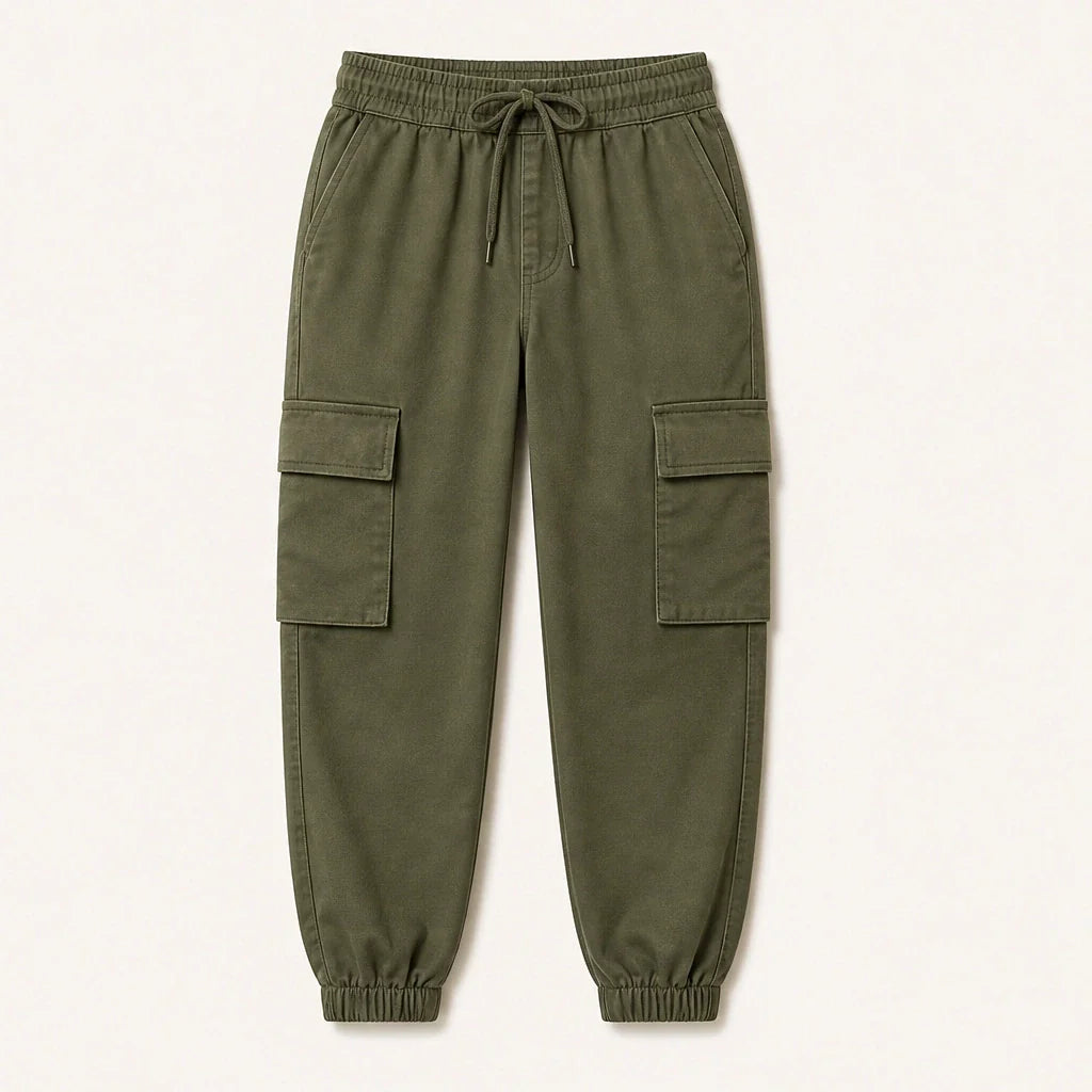 Strydeโข โ Tapered Camo Cargo Joggers with Flexible Waist & Deep Pockets + 50% OFF