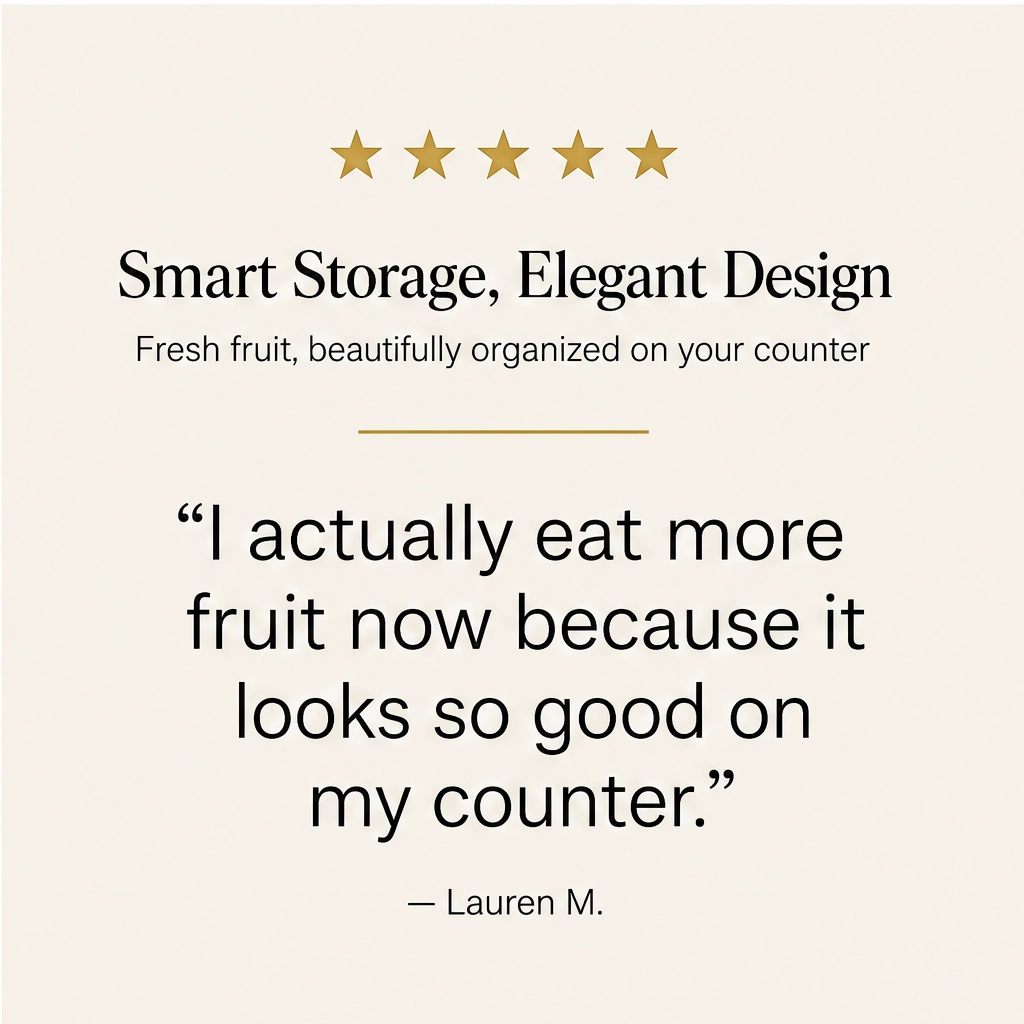 Grovelyโข โ Stackable Bamboo Multi-Tier Fruit Basket & Countertop Organizer + 50% OFF