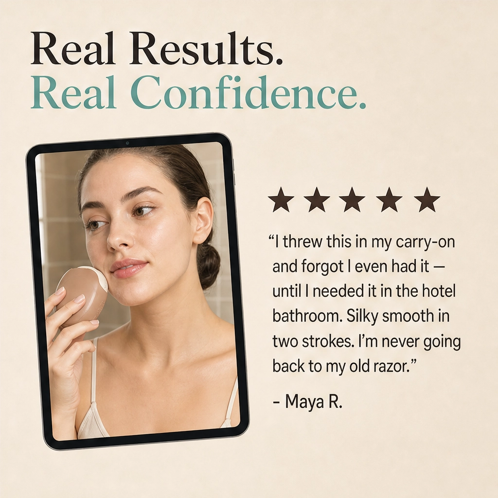 Silkaelโข โ Portable 3-Layer Rotary Shaver with Built-In Cover + 50% OFF