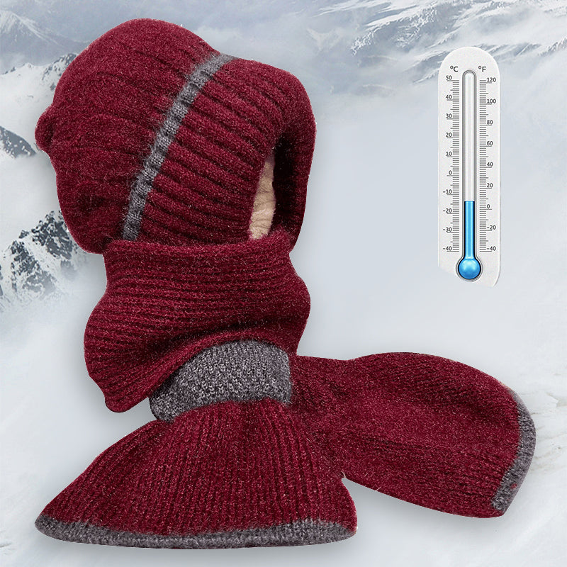 The ThermoKnit Scarf-Hat - Your Head, Ears, and Neck Protected + 50% OFF