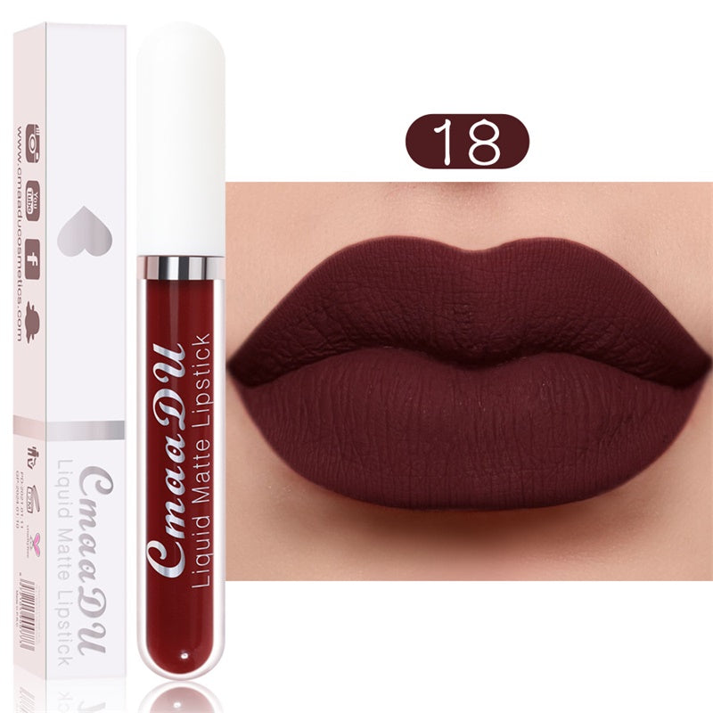 The AuraVelvet Liquid Lipstick Set โ 18 Colors of Waterproof Matte Perfection + 50% OFF
