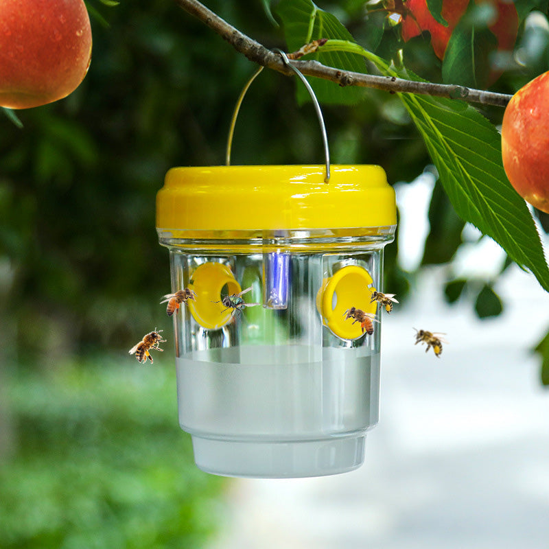 Duskbeaconโข โ Solar-Powered LED Wasp & Yellow Jacket Trap with Dual Entry Tunnels +50% OFF