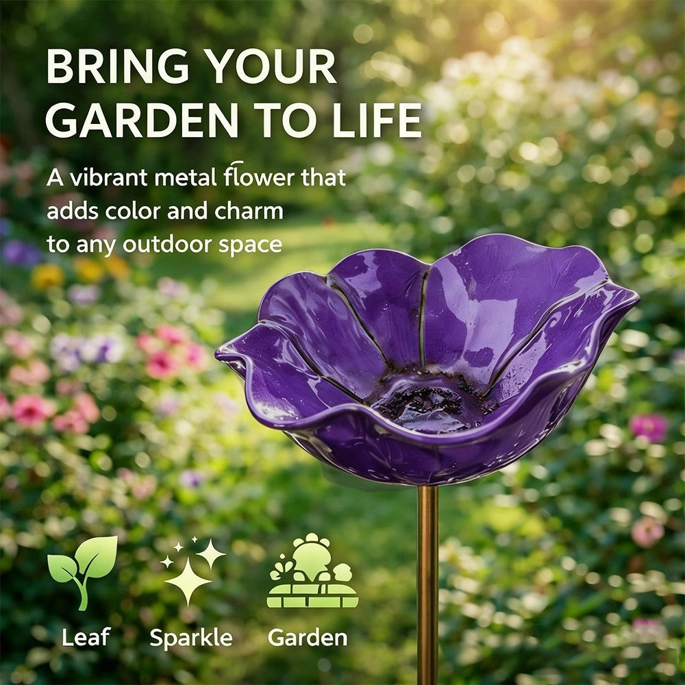 EverBloom Poppy Garden Stake โ Art Meets Nature + 50% OFF