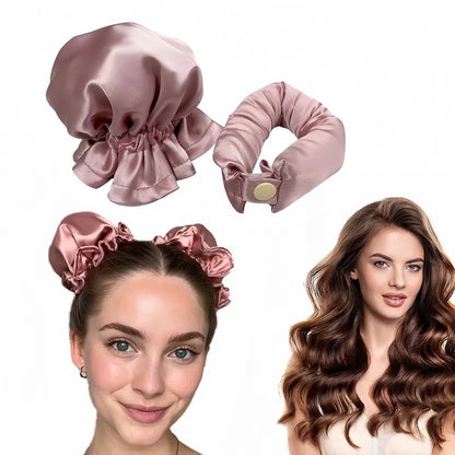 The AuraSatin Heatless Curls - Salon Curls Overnight, Zero Heat Damage + 50% OFF