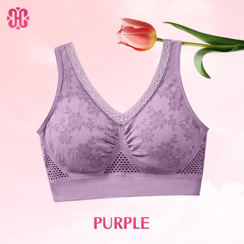 AuraForm Cotton Lift Bra – Natural Comfort, Effortless Support - 1+1 FREE