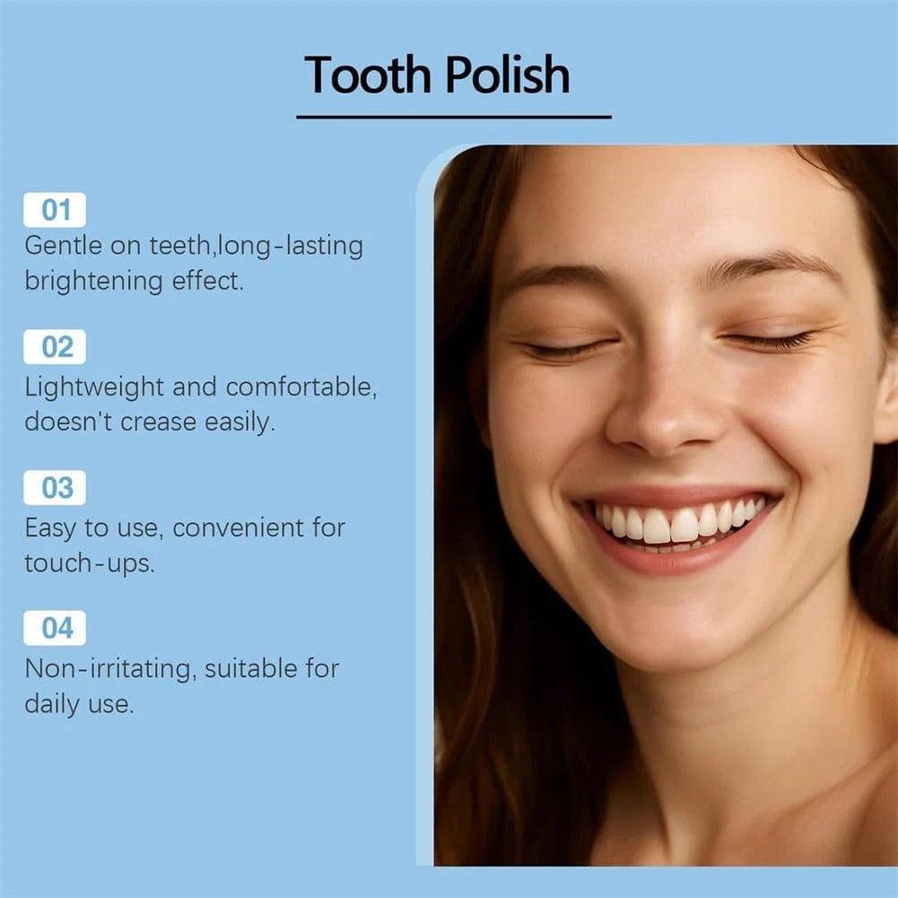 The AuraGlow Tooth Polish — Instant Radiance for a Brighter Smile + 50% OFF
