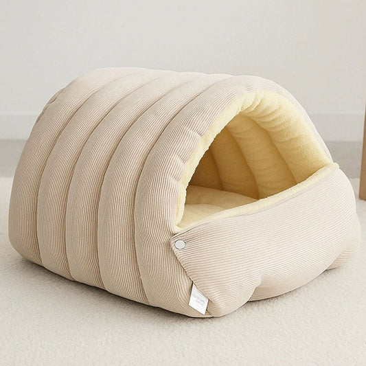 The CozyCocoon Pet Bed - A Winter Paradise for Your Pet + 50% OFF