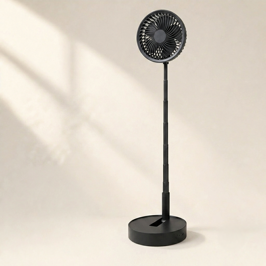 Zephyra™ – Foldable Rechargeable Fan, Telescopic & Whisper-Quiet  + 50% OFF