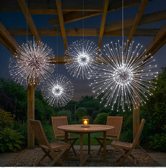 Duskara™ – Solar Firework Hanging Lights, IP65 Waterproof, 8 Modes, Remote Control +50% OFF