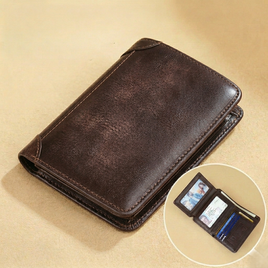 Tannery™ – Handmade Genuine Leather RFID-Blocking Wallet for Men + 50% OFF