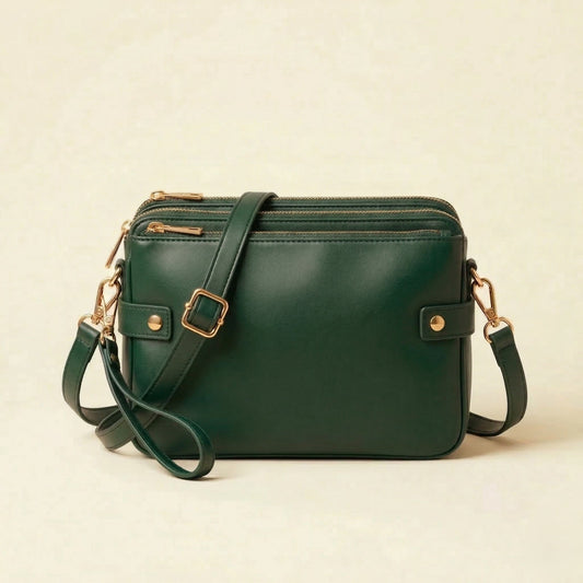 Velori™ – Three-Layer Vegan Leather Crossbody & Clutch Bag + 50% OFF