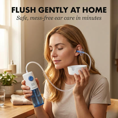 Auravel™ – Safe Water Irrigation Ear Wax Removal Kit with Replaceable Nozzles + 50% OFF