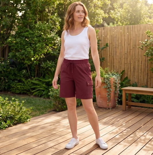 Trailease™ – UPF 50+ Quick-Dry Women's Cargo Shorts with Multi-Pocket + 50% OFF