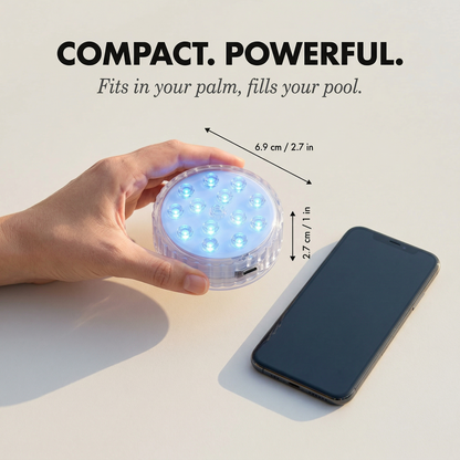Lumova™ – 16-Color Submersible LED Pool Lights with RF Remote +50% OFF