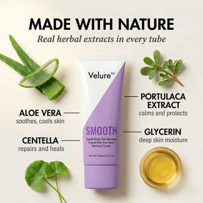 Velure™ – Gentle Herbal Hair Removal Cream for Smooth, Soft Skin + 50% OFF