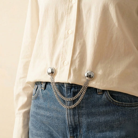 Cinchelle™ – Magnetic Clothing Clips with Double Chain Accent + 50% OFF