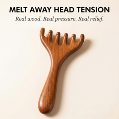 Knotwell™ – Six-Claw Wooden Scalp & Meridian Massage Tool + 50% OFF