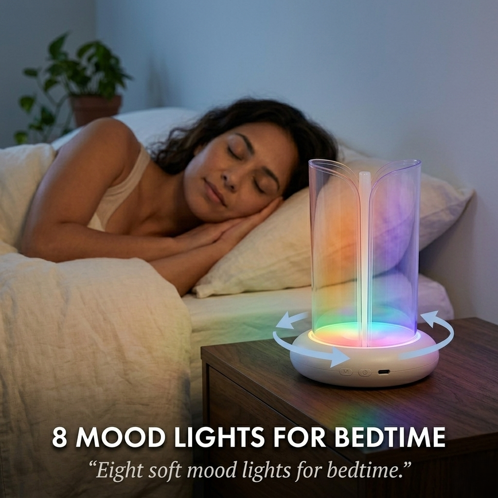 Hushlight™ – Silent 360° UV Mosquito Trap with 8-Color Mood Light +50% OFF