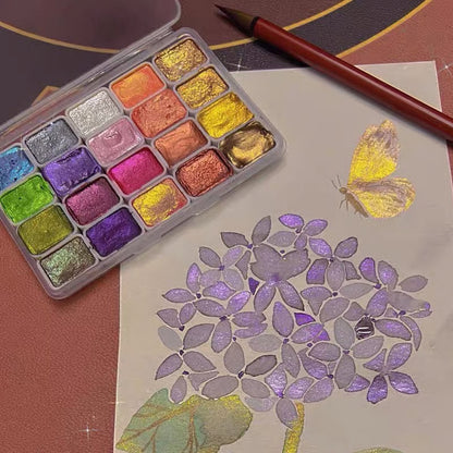 The Shimmering Watercolor Set - Add Magic to Your Art + 50% OFF