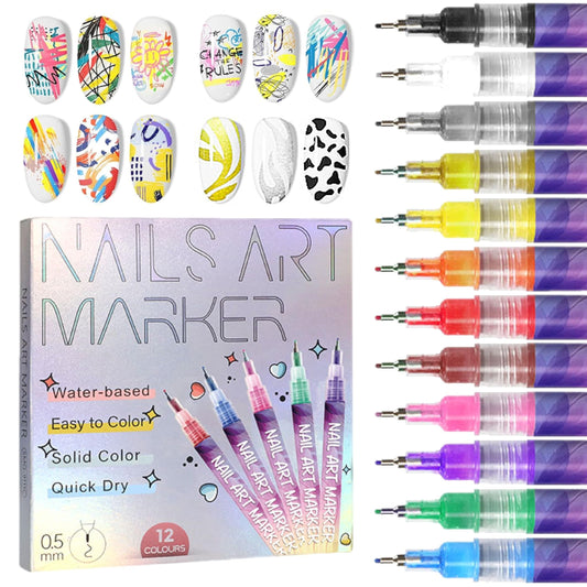The NailArt Pen Set - Salon-Perfect Nail Art, at Home + 50% OFF