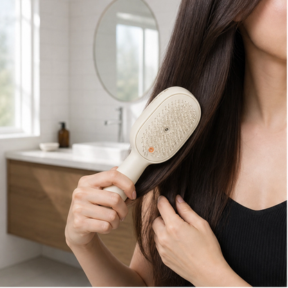 Dewelle™ – Spray, Massage & Detangle 3-in-1 Electric Hair Brush + 50% OFF