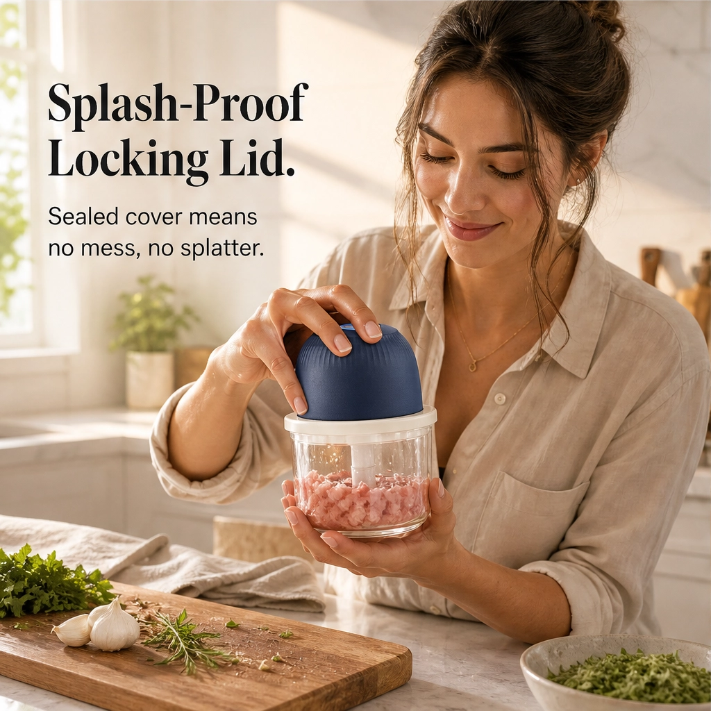 Prepwell – Cordless Rechargeable Mini Electric Food Processor + 50% OFF