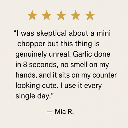 Prepwell – Cordless Rechargeable Mini Electric Food Processor + 50% OFF